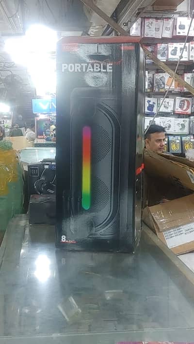 Portable 8inch x2 woofers speakers good quality sound new box packed i