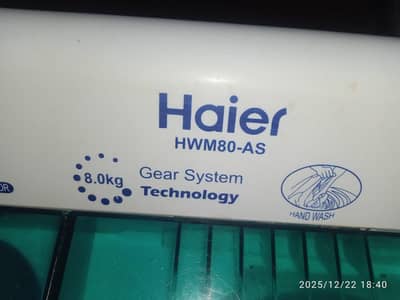 Haier washing machine twin tub model number HWM-80AS