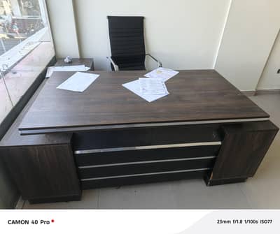 urgent sale office furniture with 12mm glass chamber