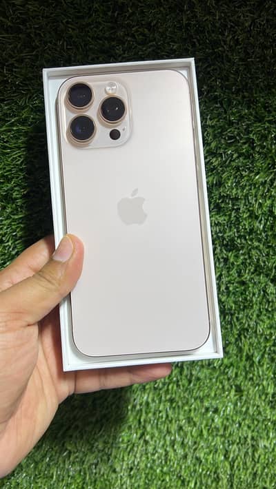 16 pro max 256gb brand new 100% battry 24 cycle