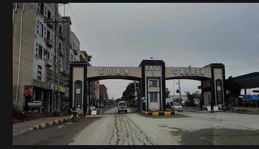 2 Sides Open 8 Marla Residential Plot For Sale In Soan Garden Islamabad.