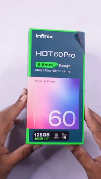 Infinix hot 60 pro  box pack ha
