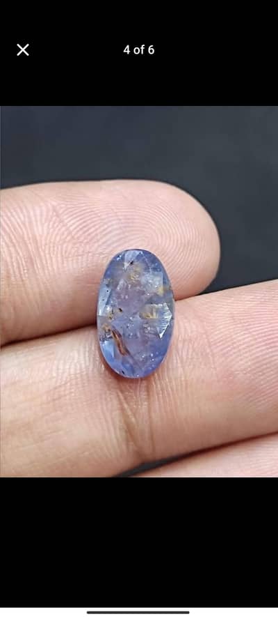 Natural Blue Sapphire Neelam Gemstone 5.25 ct