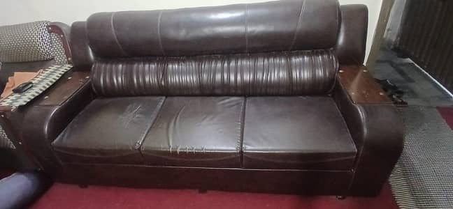 1,2,3(6 seater)  sofas for sale with side table.