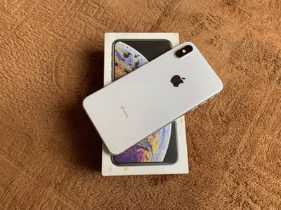 Complete BOX iPhone Xs Max 256gb White DUAL SIM PTA APPROVE