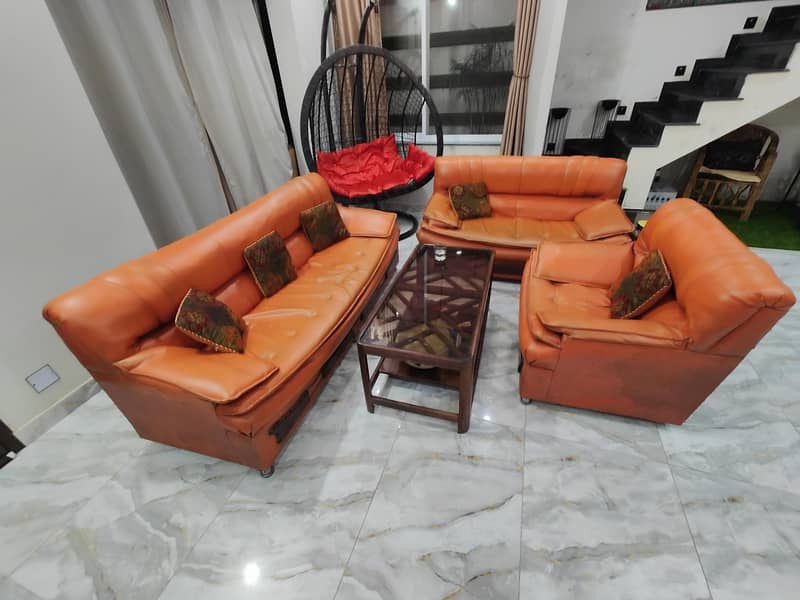 Leather Sofa Set 3+2+1 0