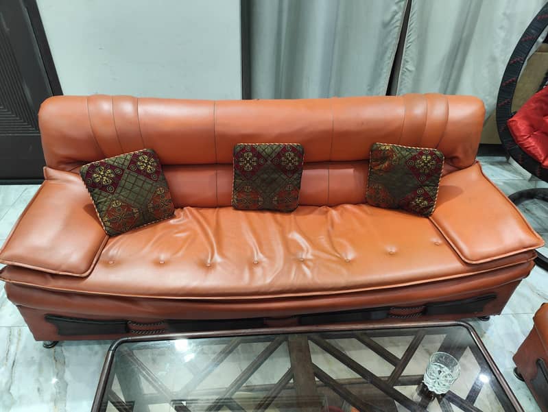 Leather Sofa Set 3+2+1 1