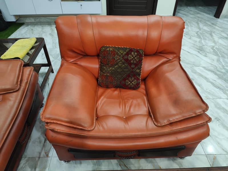 Leather Sofa Set 3+2+1 3