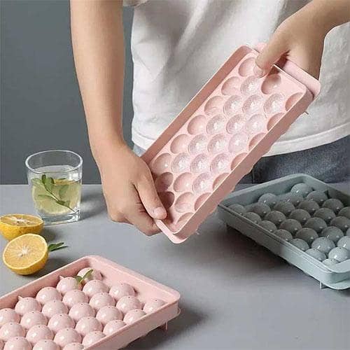Mini Round Ice Cube Tray Plastic Diamond Moulds Ice Ball