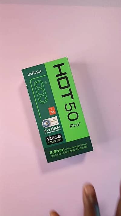 Hot 50 pro plus 16+256 WATER PAK originl box imei mach original changr