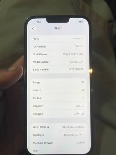 13 pro max factory unlock 256 gb 92 health 10/10