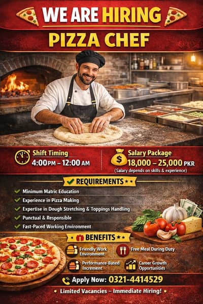 Now Hiring – Pizza Maker | Helper