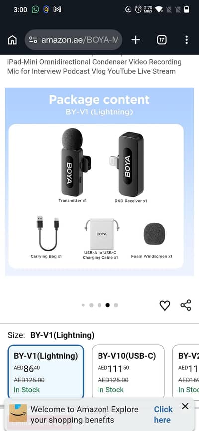 BOYA Wireless Lavalier Lapel Microphone