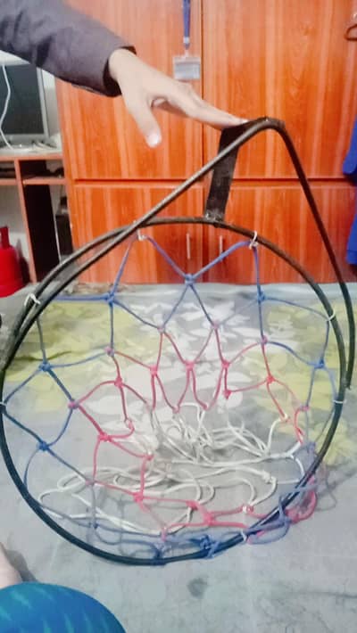 basketball ring in good condition