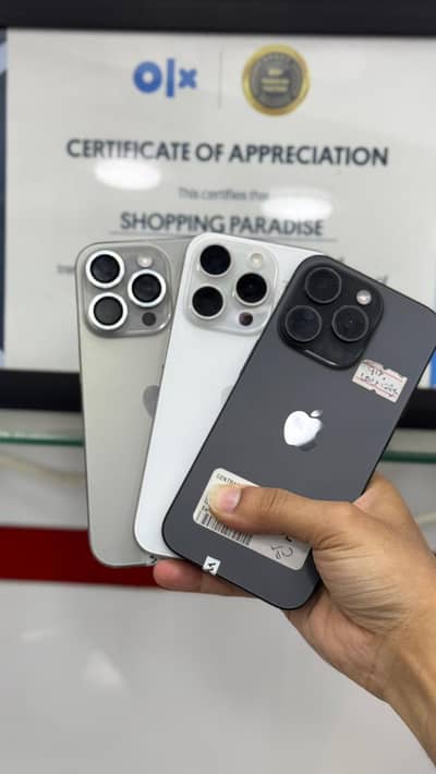 Apple iPhone 15 Pro 128GB JV Non-PTA | Black | 85%+ Battery