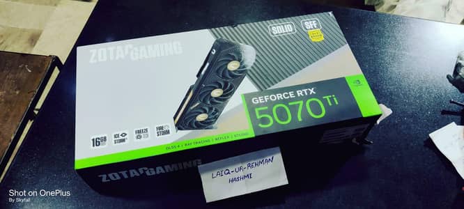 RTX 5070ti Zotac Brand new only 1 month used