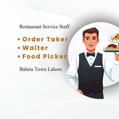Waiter Order Taker Food Picker Chahiye
