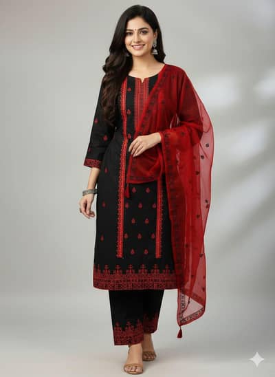 womens 3pc unstitched