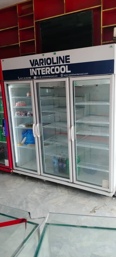freezer 3 door white colour