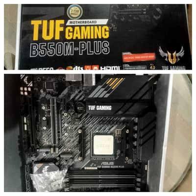 AMD Ryzen 5 5600G Processor with ASUS TUF B550M-PLUS Motherboard