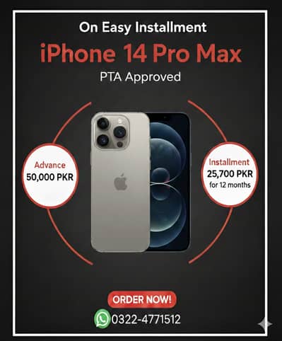 Apple iPhone 14 Pro Max Pta Approved On Easy Installment