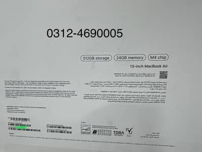 Apple MacBook Air M4 24GB / 512GB / 13.6"  Warranty till 23 May 2026