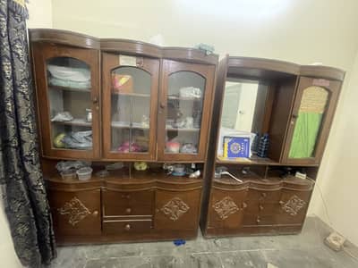 Crockery cabinet/ dressing table showcase