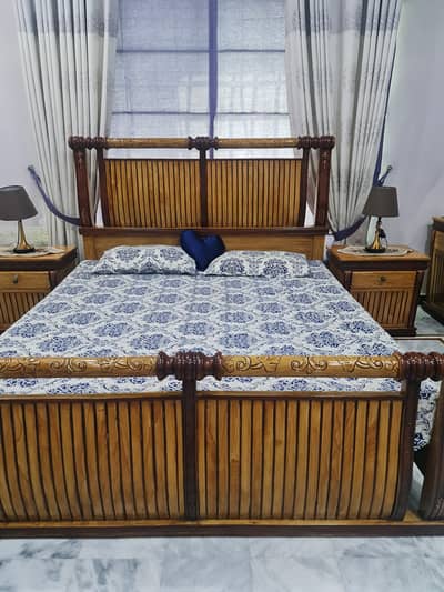 Wooden Bed Set | Dressing Table |Solid Wood | Sheesham Wood |