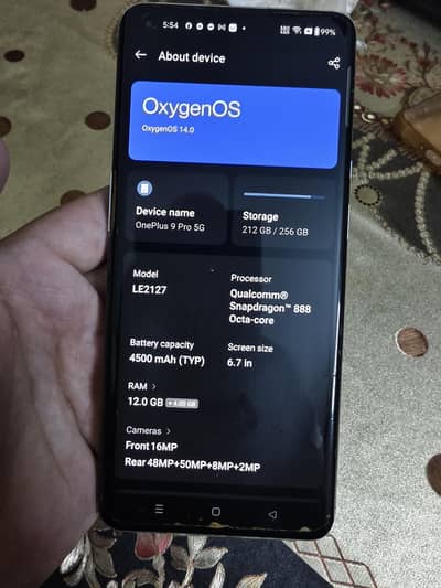 Oneplus 9 pro 12/256 pta approved