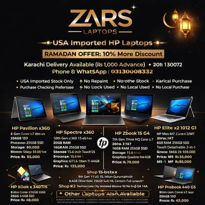 HP Pavilion x360 Spectre ZBook Elite x2 ProBook 15 USA