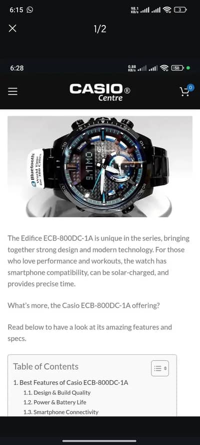 casio watch