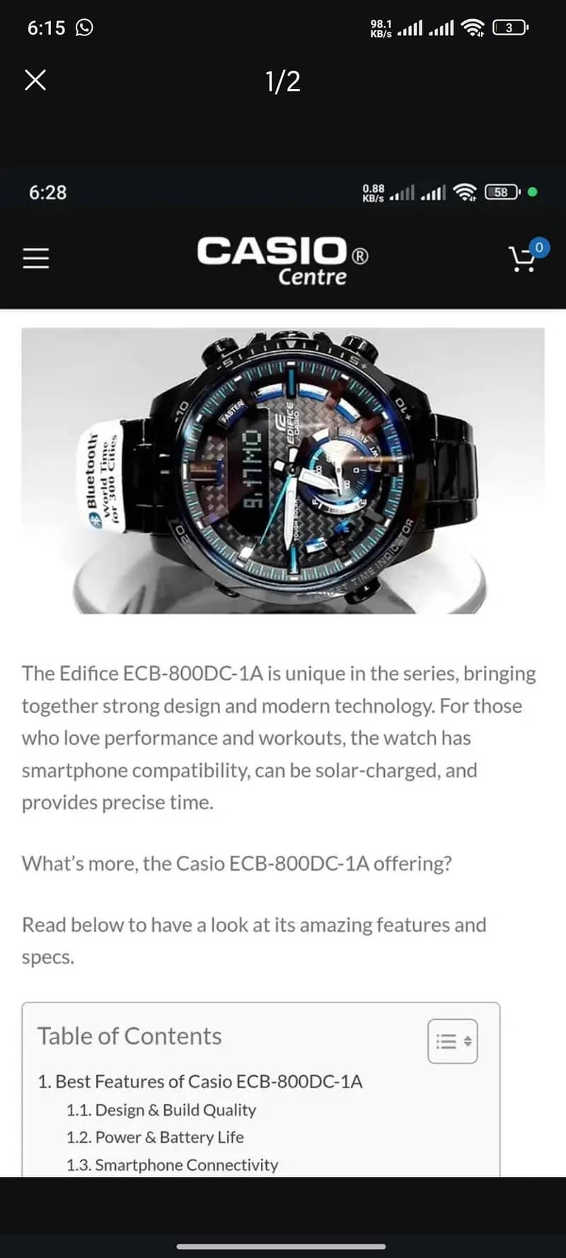 casio watch 0