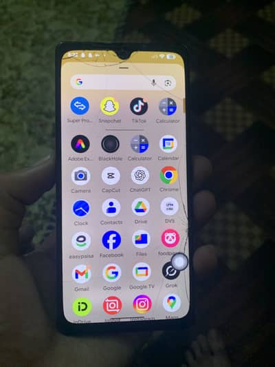 Google pixel 6a 8/128 non pta front glass break finger working