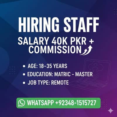 Remote Job 03481515727Watsapp
