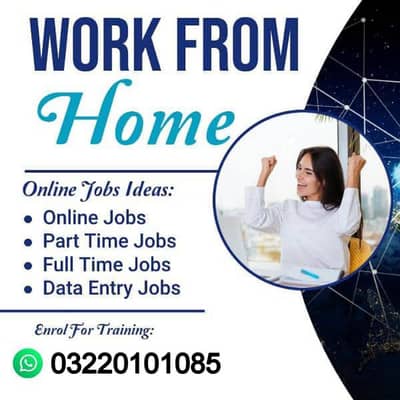 online work/ home base work/ work of female