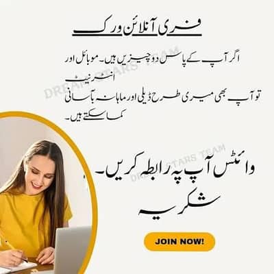 online work/ home base work/ work of female