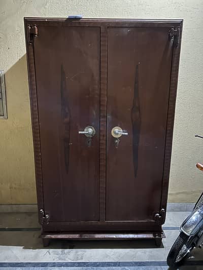 Metal strong brown wardrobe