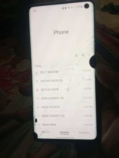 samsung s10 singal sim approved just back and front broken