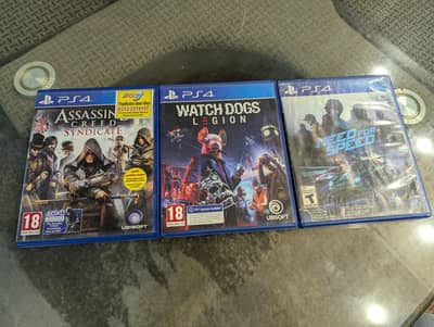 PS4 Games Bundle (Watch Dogs, AC Syndicate, Need For Speed)