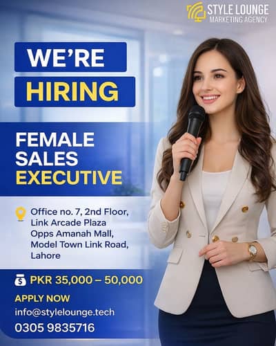 Female Sales Executive – Multiple Vacancies (6 Positions)