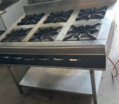 6 Burner coking stands