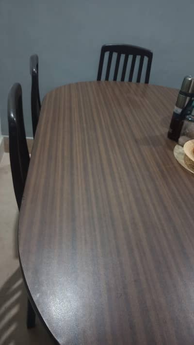 Dining table and chairs