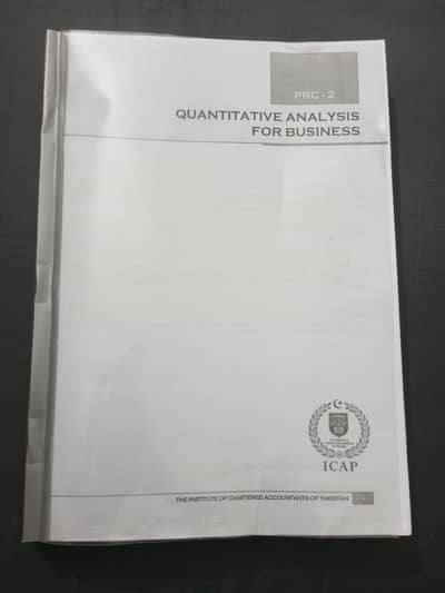 PRC books of ICAP. QAB and FOA ( New scheme Books)