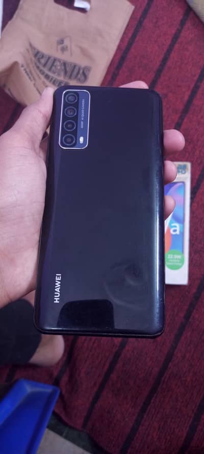 Huawei y7a PTA official approved 4/128gb all ok with box no charger