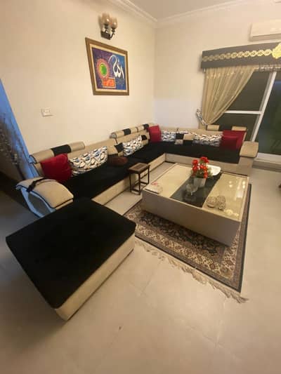9 seater sofa with table