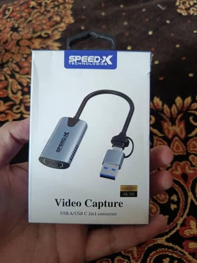 Video Capture Card USB 2in1 Connector | SpeedX