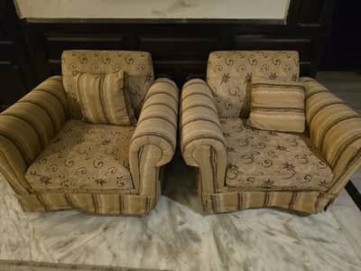 One seater sofas pair