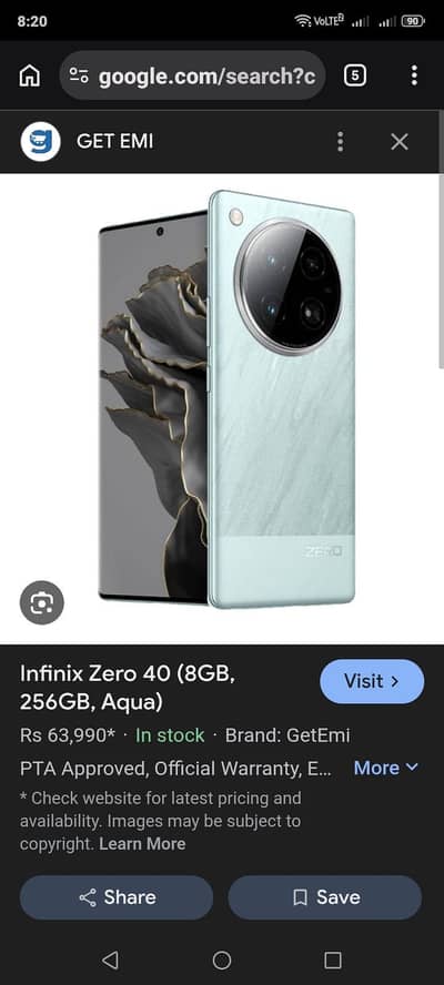 Infinix Zero 40 (8GB, 256GB,