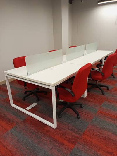 6 person Workstations / Conference Tables / Reception Counters