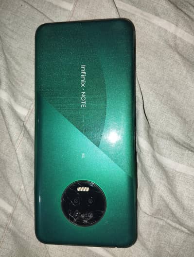 Infinix note 7 with box bus sirf panel tota howa hai
